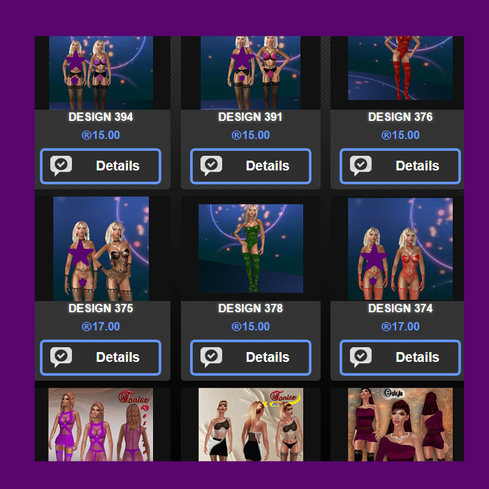 Stylish clubwear for avatars