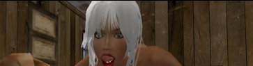 A trendy looking blonde haired avatar beauty